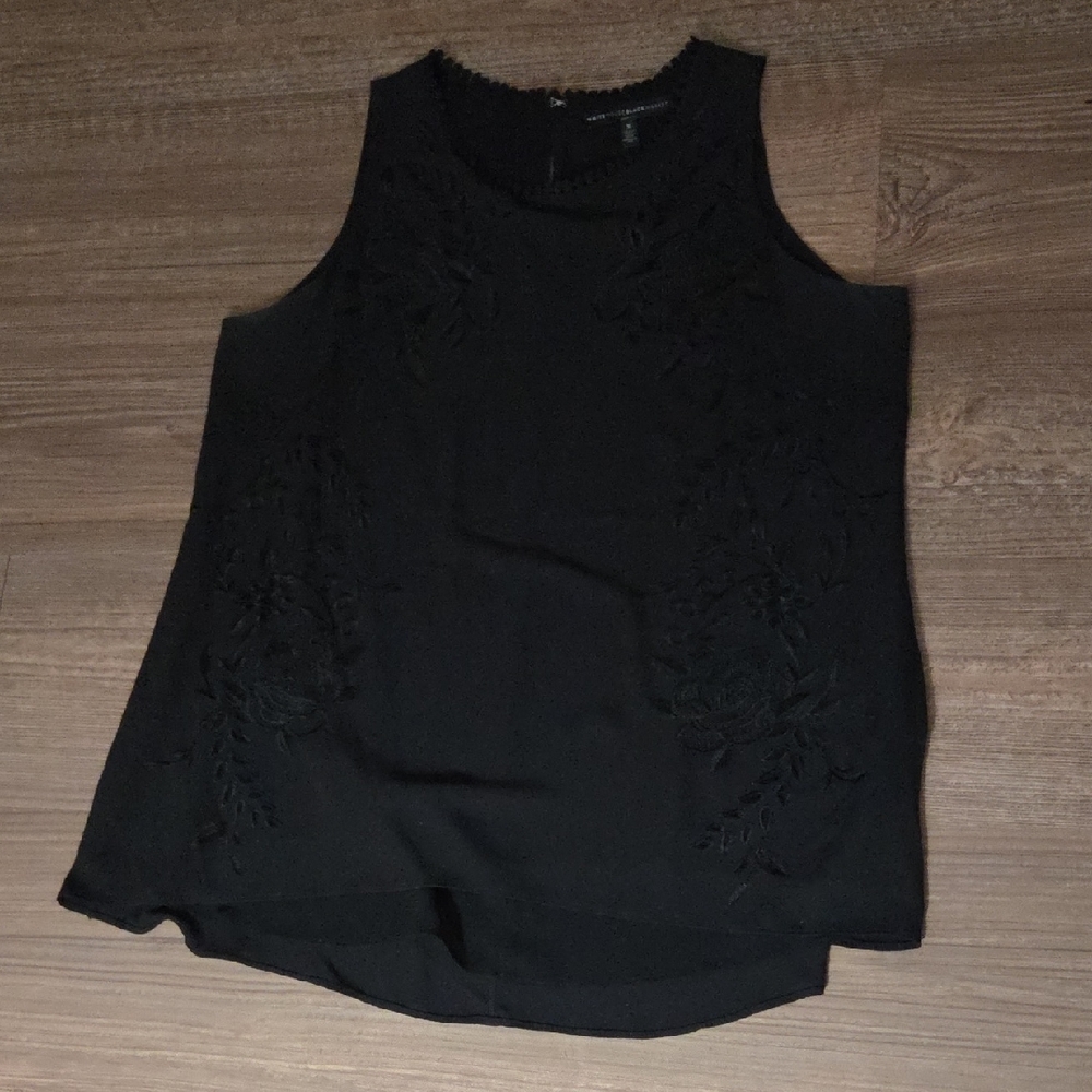White House Black Market Black Tank Top